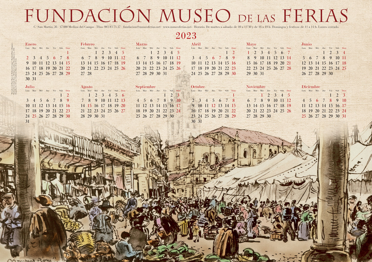 2022 12 01 Calendario 2023 FMF Fundación Museo de las Ferias